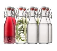 Danmu Art 8-Pack 250ml Glass Bottles with Swing Top, Airtight Bottles for Kombucha, Vanilla Extract, Brewing & Water