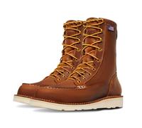 Danner 8” Bull Run Moc Toe Work Boots for Men - Durable Full-Grain Leather with Non Slip Wedge Outsole and 3-Density Cushion Footbed Tobacco-10.5