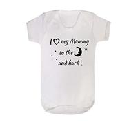Danni Rose I Love My Mummy to The Moon and Back Baby Vest Bodysuit boy Girl (9-12 mth)