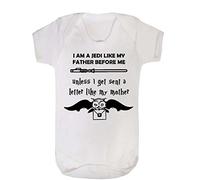 Danni Rose Jedi or Magic School Baby Vest Bodysuit boy Girl (6-9)