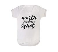 danni rose Worth Every Shot Baby Vest, IVF Baby Outfit (6-12 months)