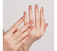 DANNI & TONI 28Pcs Semi Cured Gel Nail Wraps,Soft Self-Adhesive Gel Nail Stickers（Abyssal Glint,Pink Ballet French Manicure,Golden French Tips,UV/LED Lamp Required Salon-Quality Gel Nail Polish Wraps