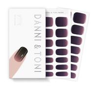 DANNI & TONI 28Pcs Semi Cured Gel Nail Wraps,UV/LED Lamp Required Salon-Quality Non-Toxic Waterproof Soft Self-Adhesive Gel Nail Stickers(Pink Shadow)