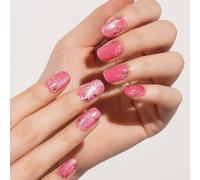 DANNI & TONI 28Pcs Semi Cured Nail Strips,Soft Self-Adhesive Gel Nail Stickers,Salon-Quality Gel Nail Polish Strips Manicure Stickers Set（Regal Rose）