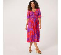 Dannii Minogue Blouson sleeve dress Standard PINK PRINT SIZE 10