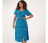 Dannii Minogue Button Through Dress Standard BLUE SPOT AMAZONITE