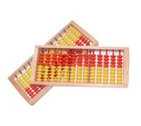 DANNMPX Abacus 13 Column Abacus Chinese Wood 9 Bead Calculation Tool Collection Educational Ancient 2pcs Office Supplies