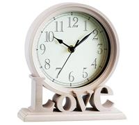 DANNMPX Fireplace Clock Vintage Family Non-Ticking Desk Clock Retro Mantel Clocks for Living Room Bedroom Shelf Fireplace Clocks For Living Room(White)