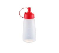 DANNMPX Squeeze Bottle Sauce Bottle Seasoning Squeeze Plastic Tomato Liquid Distributor 5 -piece Set Dinnerware(Rosso,300ml)