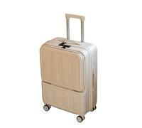 DANNMPX Suitcases Luggage With TSA Lock And USB Charging Port,Can Be Carried On The Plane Ladies Suitcase Luggages(White)