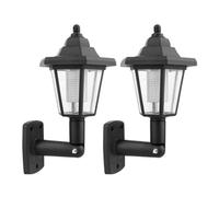 DANNMPX Wall Light 2pcs Solar Outdoor Wall Sconce Lantern Weatherproof LED Lamp Vintage Hexagonal Light For Yard Patio Outdoor