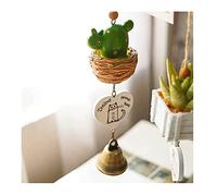 DANNMPX Wind Chime Indoor Succulent Simulation Plant Wind Chimes Resin Pendant Door Decorated Cottage Decoration Window Chimes(A)