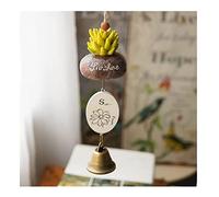 DANNMPX Wind Chime Indoor Succulent Simulation Plant Wind Chimes Resin Pendant Door Decorated Cottage Decoration Window Chimes(C)