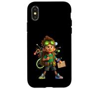 Danny Hoopenbiller the Young Inventor in Sci-Fi Style Case for iPhone X/XS