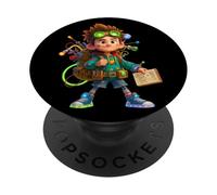Danny Hoopenbiller the Young Inventor in Sci-Fi Style PopSockets Adhesive PopGrip
