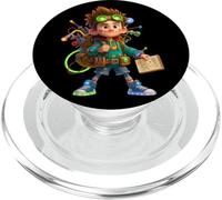 Danny Hoopenbiller the Young Inventor in Sci-Fi Style PopSockets PopGrip for MagSafe