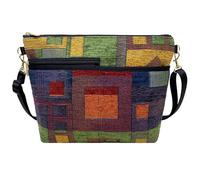 Danny K. Women's Tapestry Bag Shoulder Handbag, Large Zipper Purse Handmade in the USA, Festival, M
