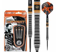 WINMAU Danny Noppert Signature Edition 2.0 23 Gram Professional Steeltip Tungsten Darts Set with Flights and Shafts (stems)