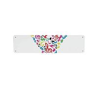 Danny Penaw Letter Y Modern Tin Sign,ABC and Do Re Mi Theme Composition with Colorful Music Inspired Signs and Letter Y Decorative 10x40 cm