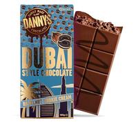 DANNY’S CHOCOLATE - Dubai Chocolate Bar Hazelnut Cookie Cream 190g | Premium Milk Chocolate | Ethically Sourced Colombian Cacao | Hazelnut Cookie Pieces | Dubai Chocolate Kit Idea | UK Made