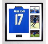 Danny Simpson Signed Leicester City No. 17 Shirt - Framed