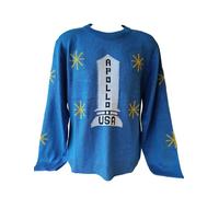 Danny Torrance Apollo 11 USA Adult Sweater, Blue, Large
