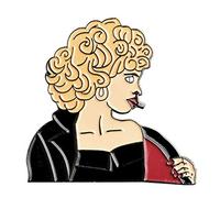 Danny Zuko & Sandy Olsson Grease Cosplay Metal Pin Badge Cosplay Brooch (Sandy Olsson)