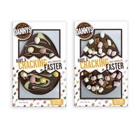 Danny's 2 x 70g Egg Shaped Easter Chocolate Bars - Mini Egg and Marshmallow Fudge Multipack - Perfect Easter Gifts for Kids - Easter Egg Hunt Milk Chocolates Gift