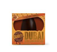 Danny's Dubai Chocolate Mini Easter Egg with Caramel, 1 x Half Filled Milk Chocolate Easter Egg | 150g Premium Ethically Sourced Cacao | Kunafa Crunch & Italian Pistachio Cream | Kadayif Pastry