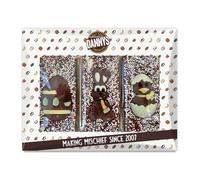 Danny's Easter Chocolate Friends 3 x 50g Bars | Triple Pack Egg Bunny and Chick Bars | Easter Hunt Gift