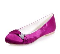 DANOBAB Women's Wide Width Flats Shoes Ballet Shoes, Black Casual Soft Round Ballet Flat, Suitable for Shopping, Parties,Work and Other Occasions,Purple,8