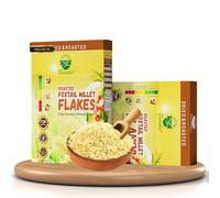Danodia Foods Foxtail Millet Flakes (450g/17oz) | Roasted & Ready-to-Eat | Ideal for Porridge, Puddings, Desserts & Smoothie Bowls | Gluten-Free & Nutritious | High Fiber & Vegan Protein