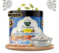 Danodia Foods Silver Sweet Elaichi (3.53oz/100g) | Premium Silver Coated Cardamom Bites | Authentic Indian Mouth Freshener