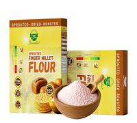 Danodia Foods Sprouted Finger Millet Flour (950g/2 lbs) | Sprouted, Dried & Roasted Whole Grain Flour | Naturally Gluten-Free | Perfect for Chapati, Flatbreads, Pancakes & Baking