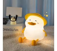 Danolt Duck Lamp Duck Night Light Dimmable and Rechargeable Silicone Duck Light Lying Flat Duck Gifts