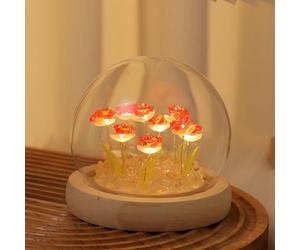 Danolt Forever Rose Night Light, Red Rose Lamp LED Flower Lamp for Girls and Women, Cute Room Decor
