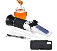 DANOPLUS Honey Moisture 58~90% Brix Refractometer with ATC, Handheld High Measuring Range Sugar Content, Honey, Jelly, Jam and Syrup
