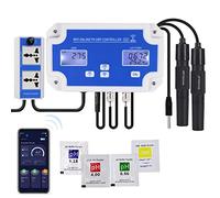 DANOPLUS Smart pH ORP Controller with Remote App Monitoring & Dosing in Water, 3 in 1 pH/ORP/Temp Meter Replaceable Probes for Hydroponics, Aquariums & Pool