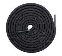 Danraw Stores [Pair] Heavy Duty,Hiking durable round Boot Lace, Shoe Lace classic colours Dot for hiking, Mountaineering running, working, casual (Black, 140cm)