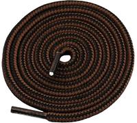 Danraw Stores [Pair] Heavy Duty,Hiking durable round Boot Lace, Shoe Lace classic colours Dot for hiking, Mountaineering running, working, casual (Black/Brown, 140cm)