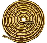 Danraw Stores [Pair] Heavy Duty,Hiking durable round Boot Lace, Shoe Lace classic colours Dot for hiking, Mountaineering running, working, casual (Yellow/Brown, 160cm)