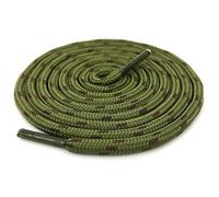 Danraw Stores [Pair] Heavy Duty,Hiking durable round Boot Lace, Shoe Lace classic colours Dot for hiking, Mountaineering running, working, casual (Green/Brown, 140cm)