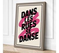 Dans Les Rues Se Danse Canvas Wall Art Print 30x20 Inch (76 x 51 cm)