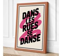 Dans Les Rues Se Danse Canvas Wall Art Print 30x20 Inch (76 x 51 cm)