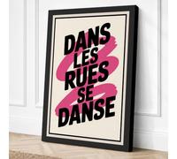 Dans Les Rues Se Danse Canvas Wall Art Print 30x20 Inch (76 x 51 cm)