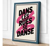 Dans Les Rues Se Danse Canvas Wall Art Print 30x20 Inch (76 x 51 cm)