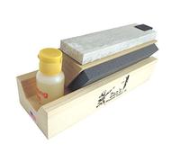 Dan's Whetstone Company Inc. Genuine 3 Stone Arkansas 6" Full Size Tri Hone Whetstone Knife Sharpening System with Silicon Carbide (Coarse), Soft (Medium) and Hard (Fine) Stones 6" X 1" X 1/4" Tri-6