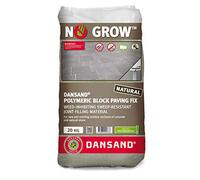 Dansand No Grow Polymeric Firm Setting Patio Brush Paving Sand, 20kg Bag, Beige