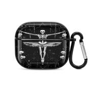 Danse Macabre Compatible with AirPods 3 Case Cover with Hanging Buckle Hard Case Charging Visible LED