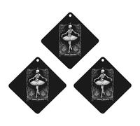 Danse Macabre Cute Car Air Fresheners 3pcs Long Lasting Scent Car Mirror Hanging Scented Cards Tablets